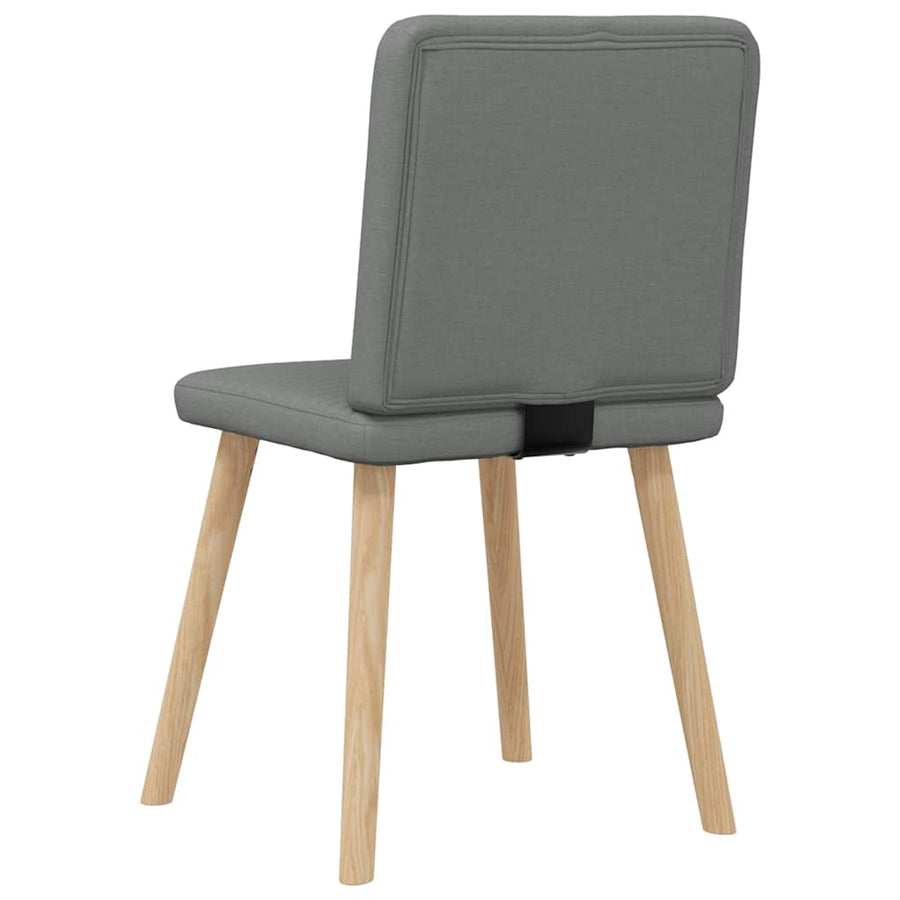 Eetkamerstoelen 2 st stof donkergrijs