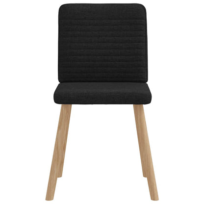 Eetkamerstoelen 2 st stof zwart
