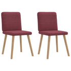 Eetkamerstoelen 2 st wijnrood 45x54x86 cm