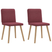 Eetkamerstoelen 2 st wijnrood 45x54x86 cm