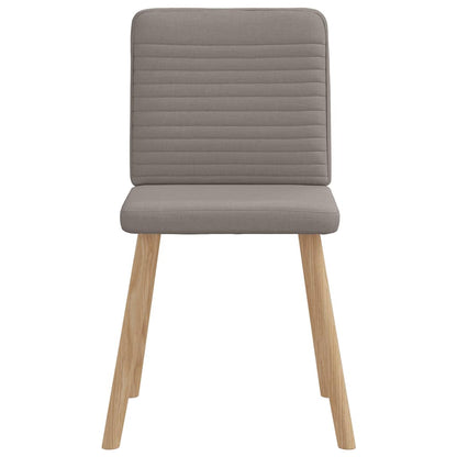 Eetkamerstoelen draaibaar 2 st stof taupe