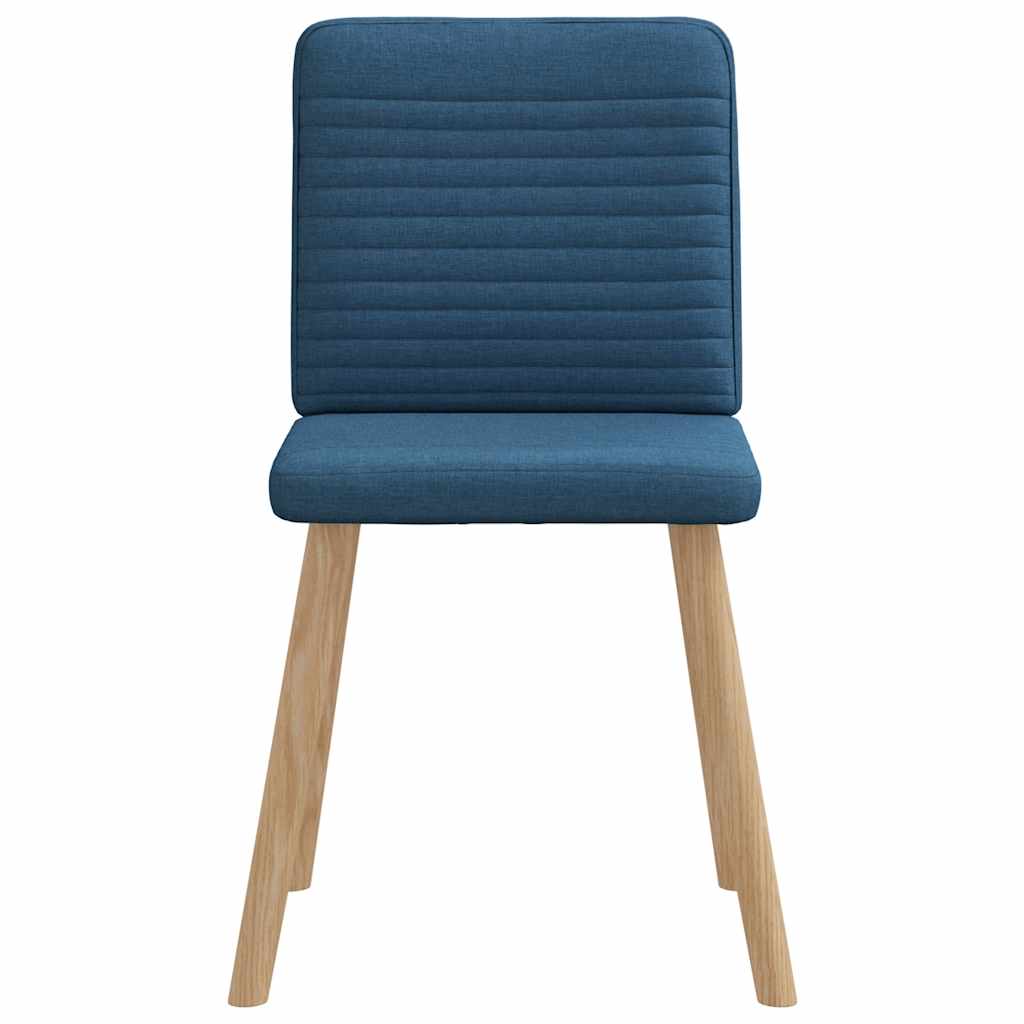 Eetkamerstoelen 2 st stof blauw
