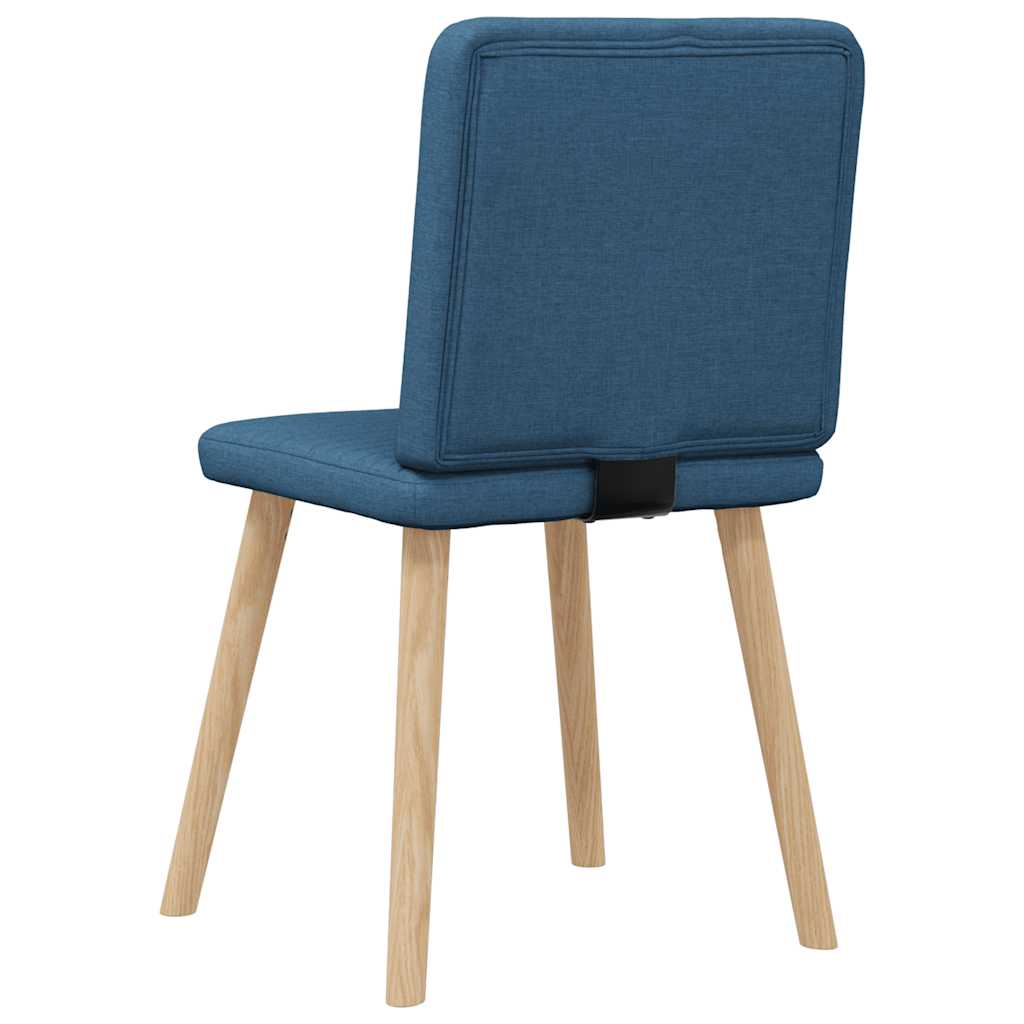 Eetkamerstoelen 2 st stof blauw