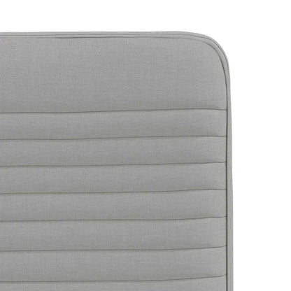 Eetkamerstoelen 2 st stof wolk grijs