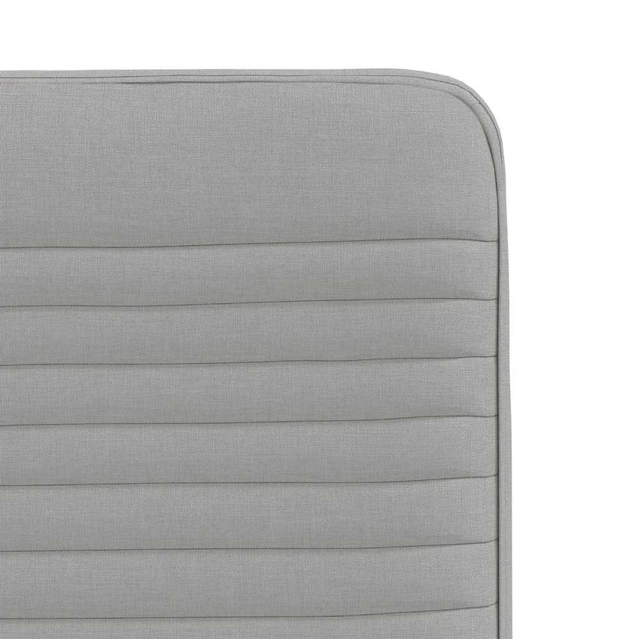 Eetkamerstoelen 2 st stof wolk grijs