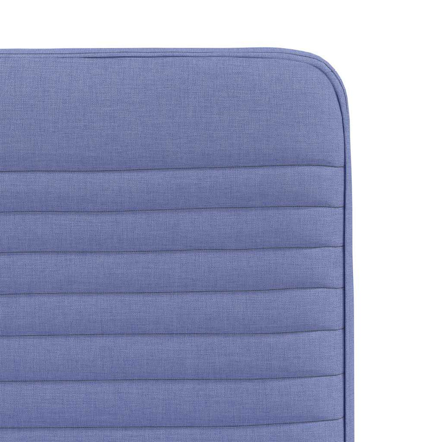 Eetkamerstoelen 2 st stof jeansblauw