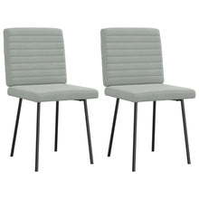 Eetkamerstoelen 2 st fluweel lichtgrijs