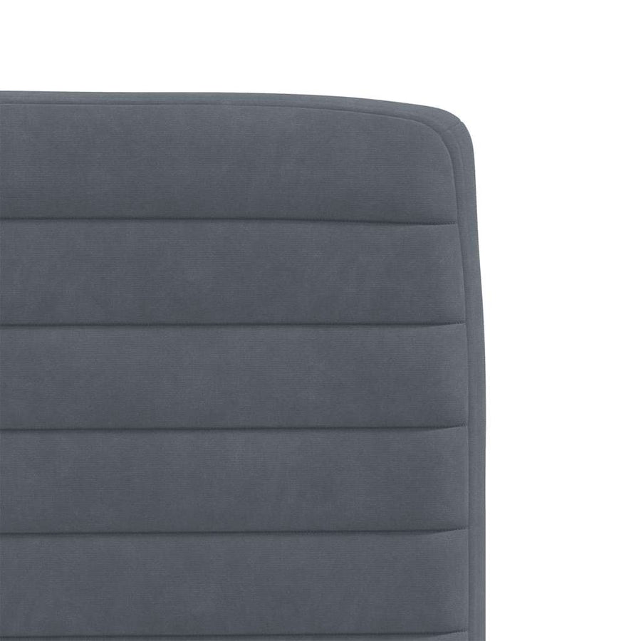 Eetkamerstoelen 2 st fluweel donkergrijs