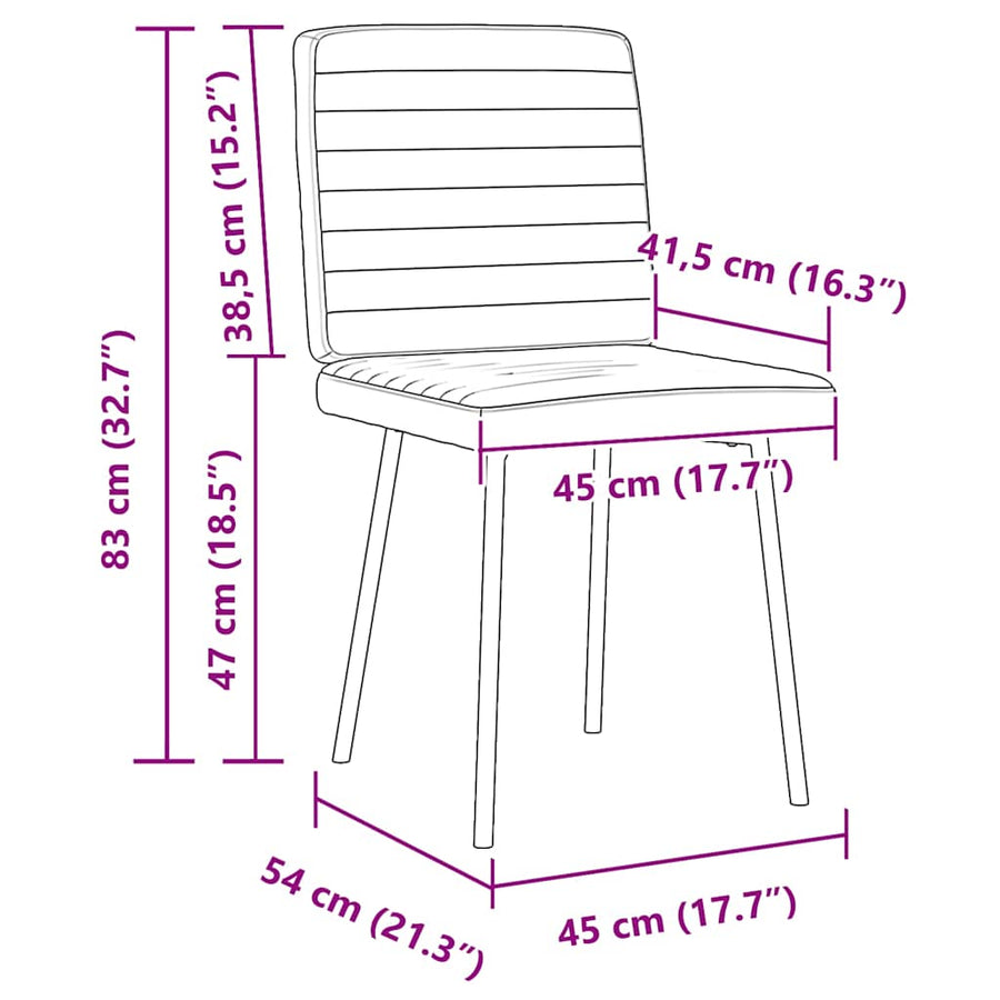 Eetkamerstoelen 2 st fluweel donkergrijs