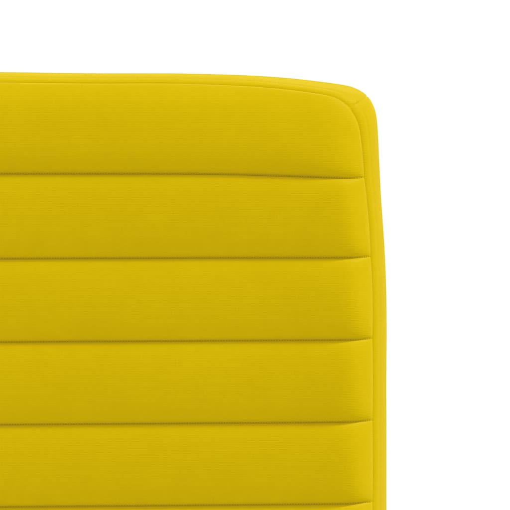 Eetkamerstoelen 2 st fluweel geel