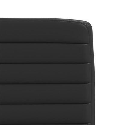 Eetkamerstoelen 2 st kunstleer zwart