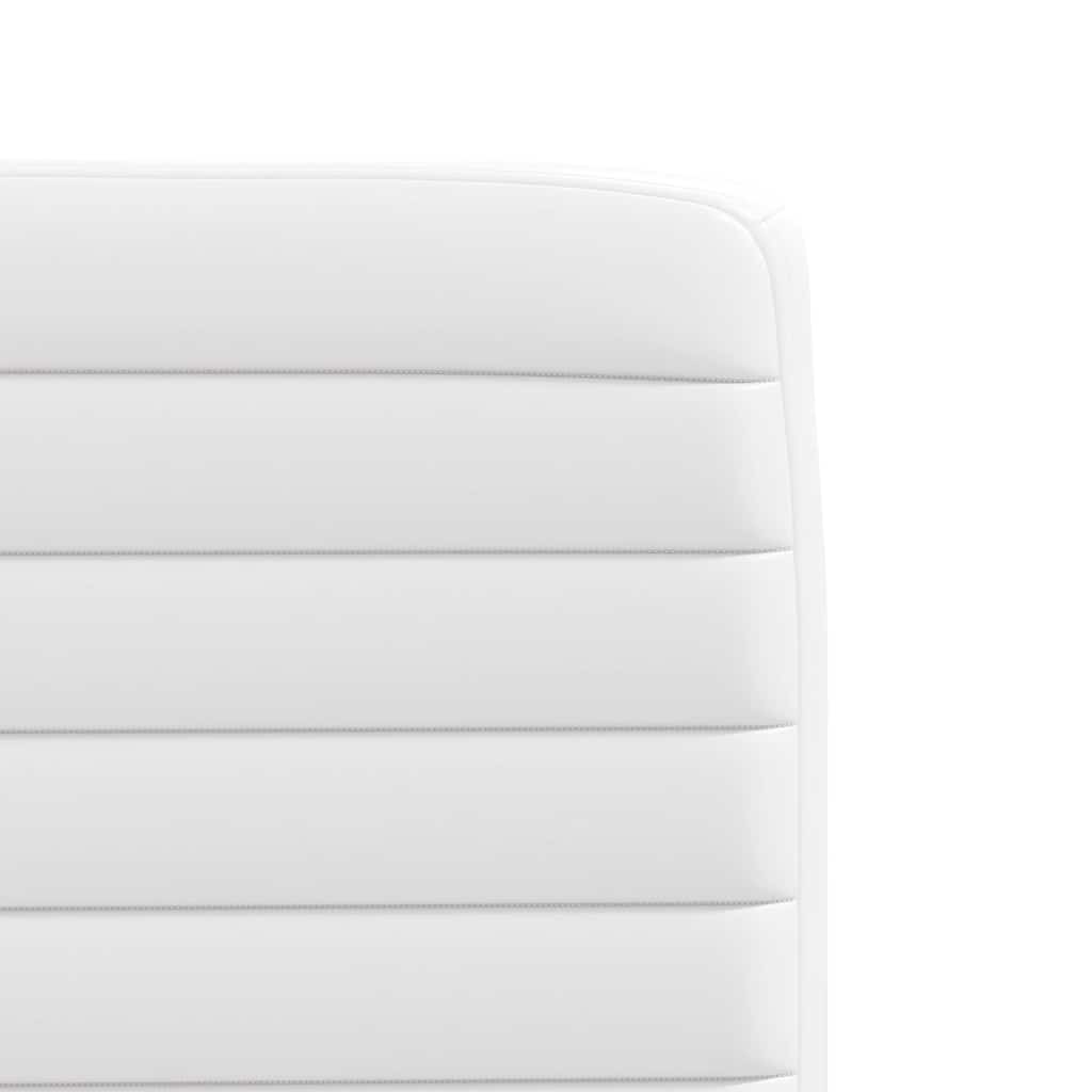 Eetkamerstoelen 2 st kunstleer wit