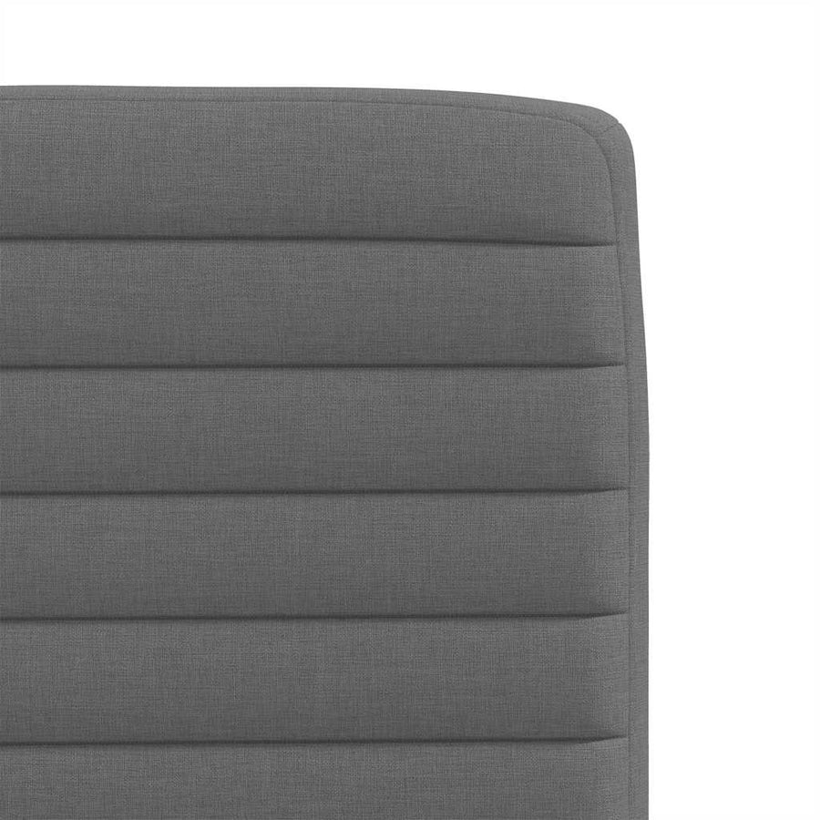 Eetkamerstoelen 2 st stof donkergrijs