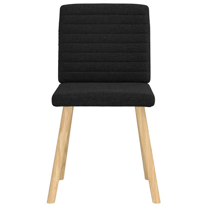 Eetkamerstoelen 2 st stof zwart