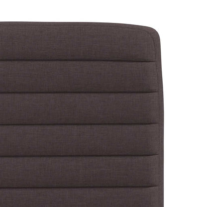 Eetkamerstoelen 2 st stof donkerbruin