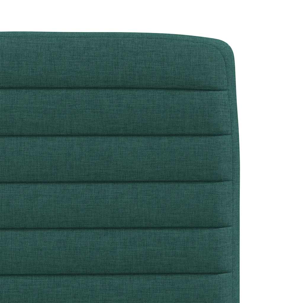 Eetkamerstoelen 2 st stof donkergroen