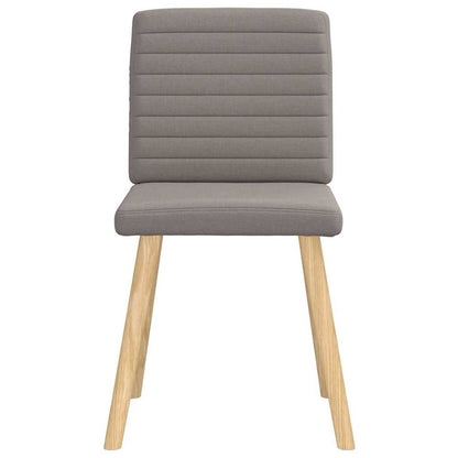 Eetkamerstoelen draaibaar 2 st stof taupe