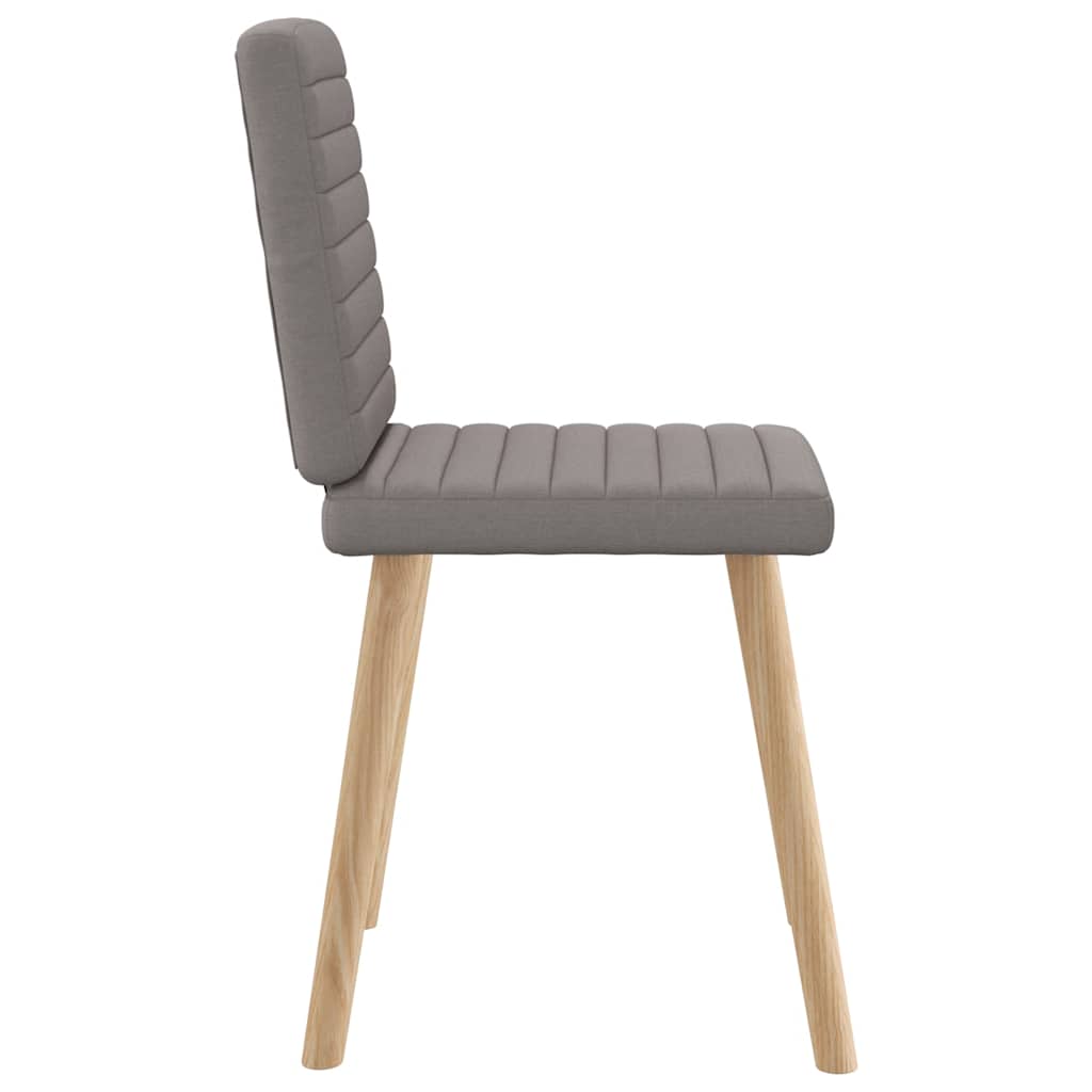 Eetkamerstoelen draaibaar 2 st stof taupe