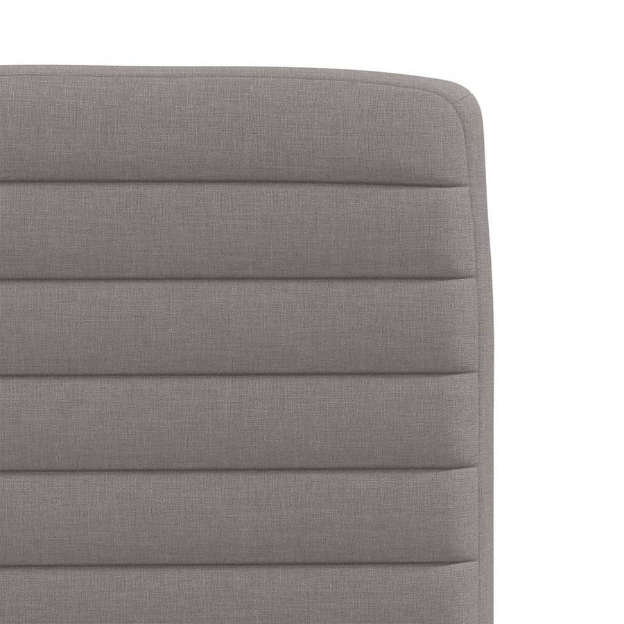 Eetkamerstoelen draaibaar 2 st stof taupe