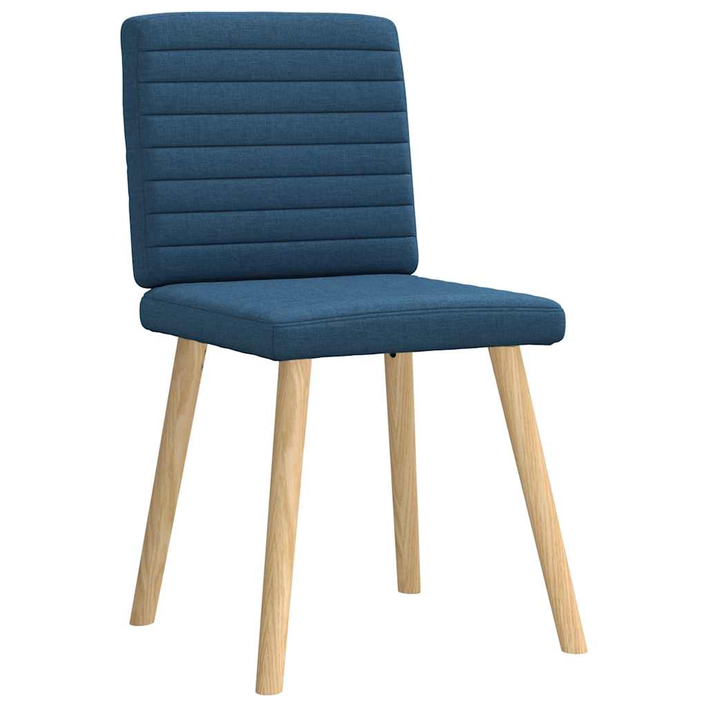 Eetkamerstoelen 2 st stof blauw