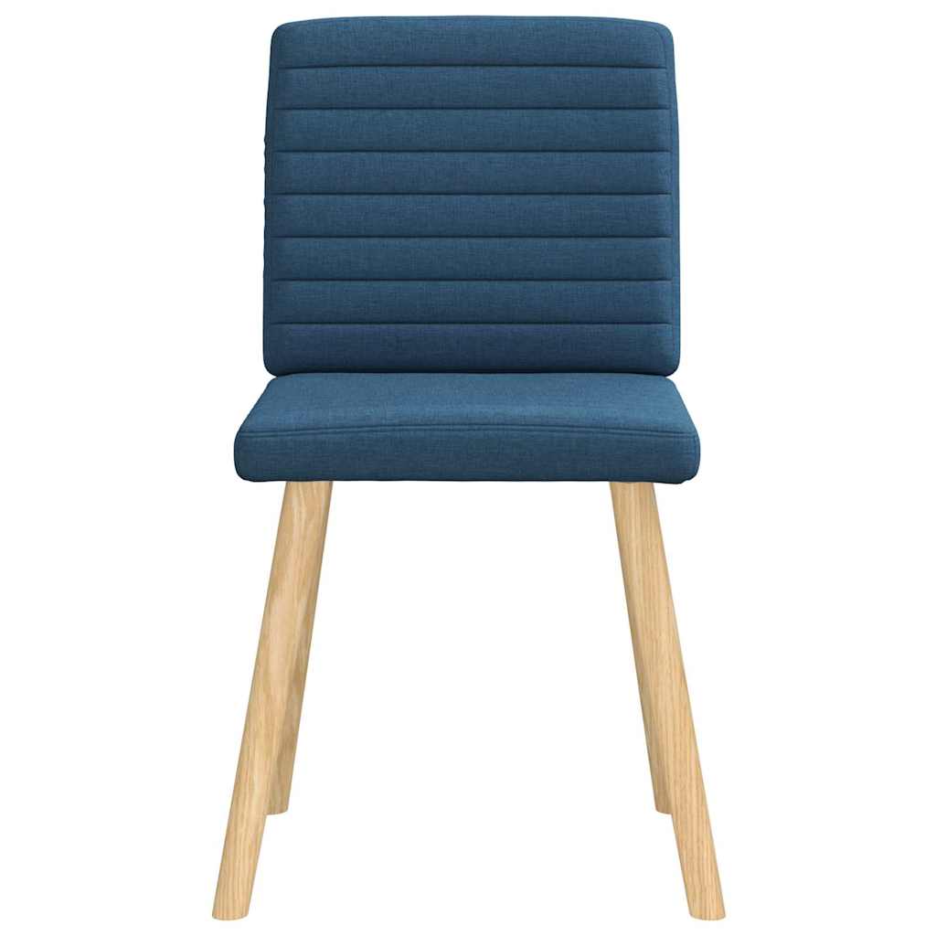 Eetkamerstoelen 2 st stof blauw