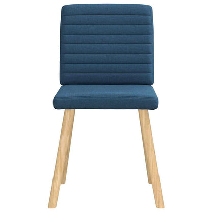 Eetkamerstoelen 2 st stof blauw