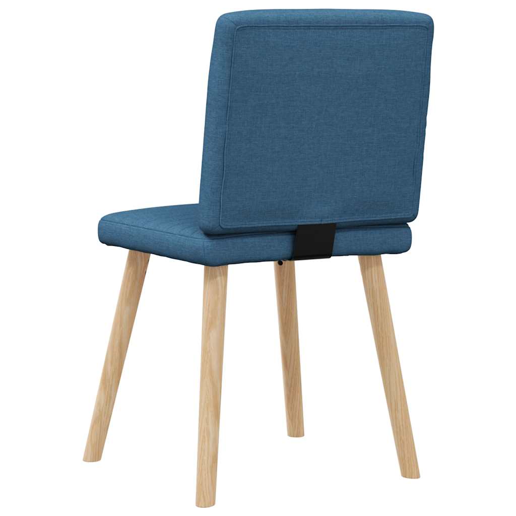 Eetkamerstoelen 2 st stof blauw