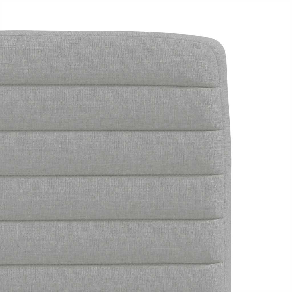 Eetkamerstoelen 2 st stof wolk grijs