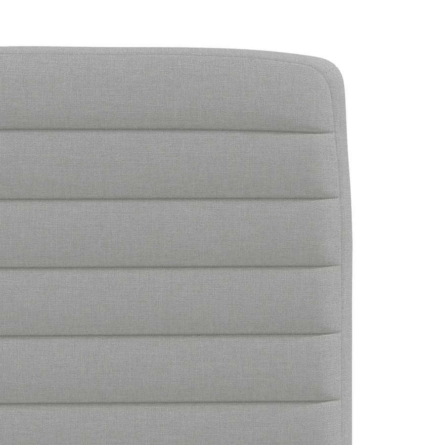 Eetkamerstoelen 2 st stof wolk grijs