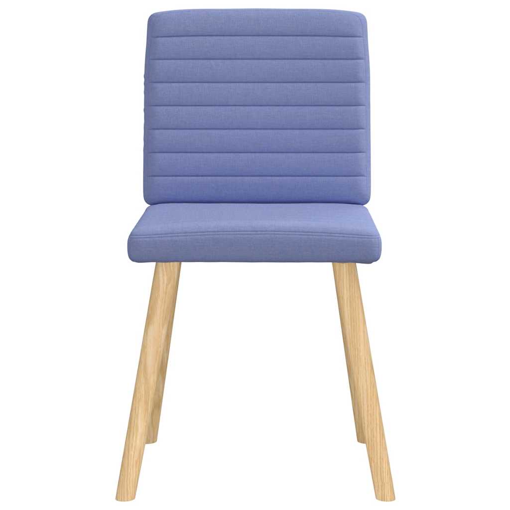 Eetkamerstoelen 2 st stof jeansblauw