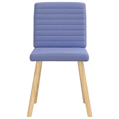 Eetkamerstoelen 2 st stof jeansblauw