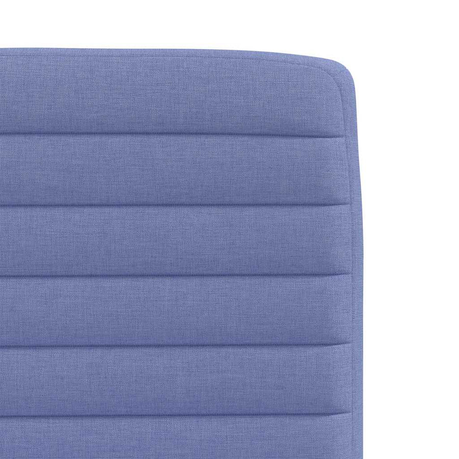 Eetkamerstoelen 2 st stof jeansblauw
