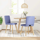 Dining chairs 2 pc fabric denim blue