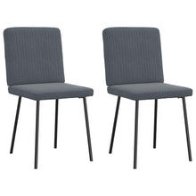 Eetkamerstoelen 2 st fluweel donkergrijs