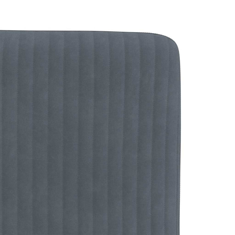 Eetkamerstoelen 2 st fluweel donkergrijs