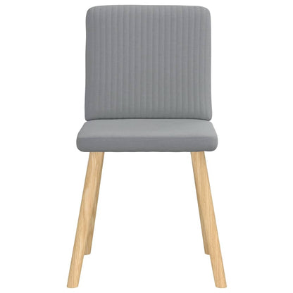 Eetkamerstoelen 2 st stof lichtgrijs