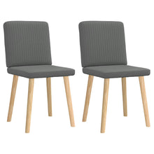 Eetkamerstoelen Stof 2 Donkergrijs