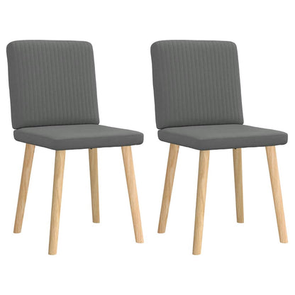 Eetkamerstoelen Stof 2 Donkergrijs