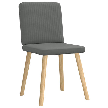 Eetkamerstoelen Stof 2 Donkergrijs