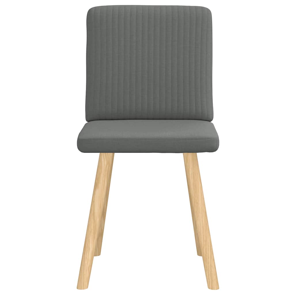 Eetkamerstoelen Stof 2 Donkergrijs