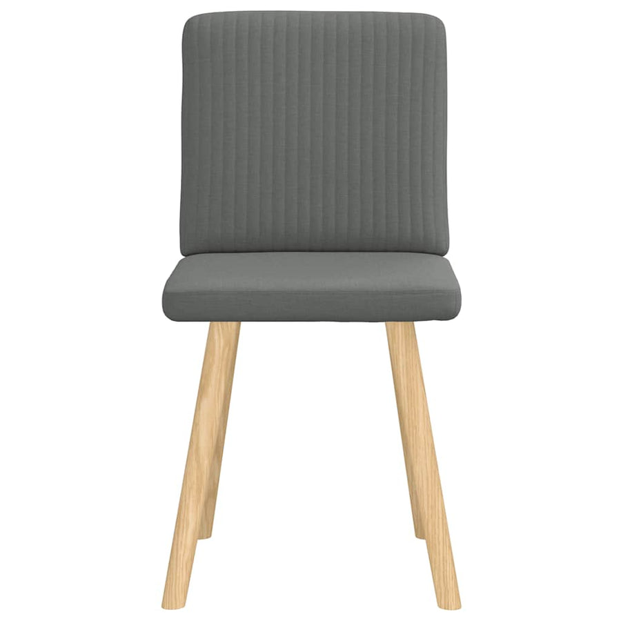 Eetkamerstoelen Stof 2 Donkergrijs