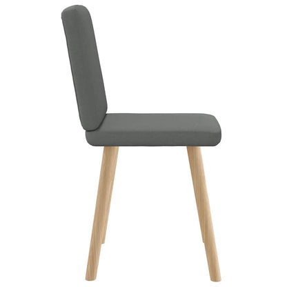 Eetkamerstoelen Stof 2 Donkergrijs