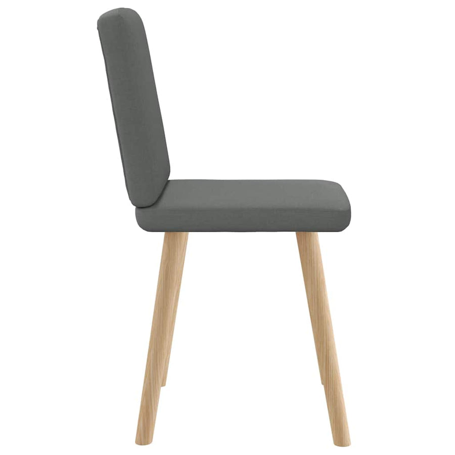 Eetkamerstoelen Stof 2 Donkergrijs