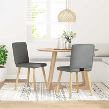 Eetkamerstoelen Stof 2 Donkergrijs