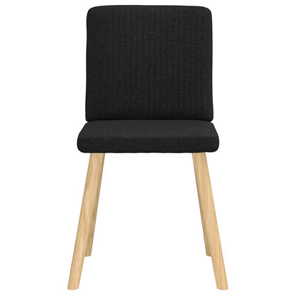 Eetkamerstoelen 2 st stof zwart