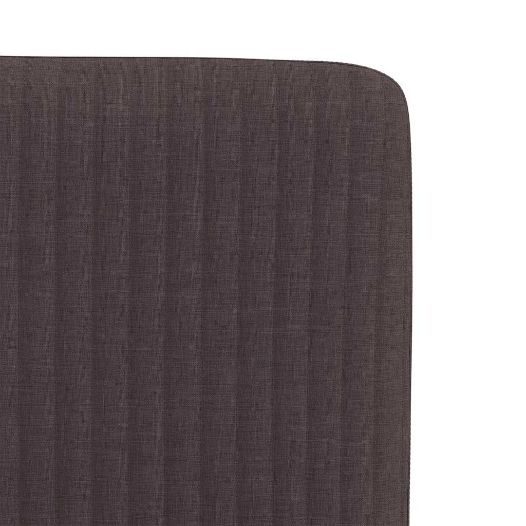 Eetkamerstoelen 2 st stof donkerbruin