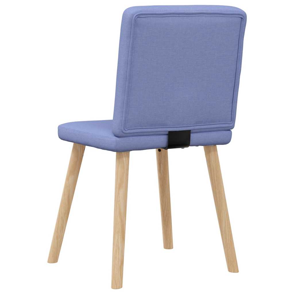 Eetkamerstoelen 2 st stof jeansblauw