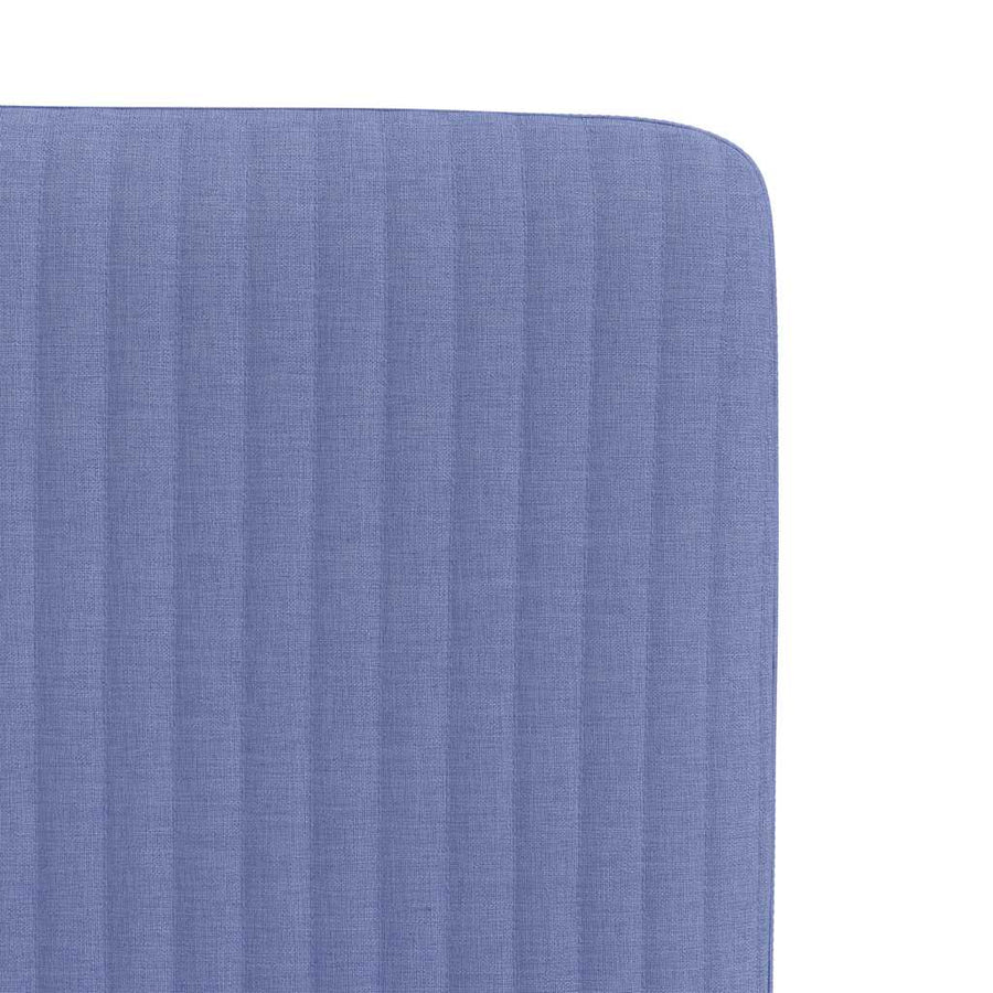 Eetkamerstoelen 2 st stof jeansblauw