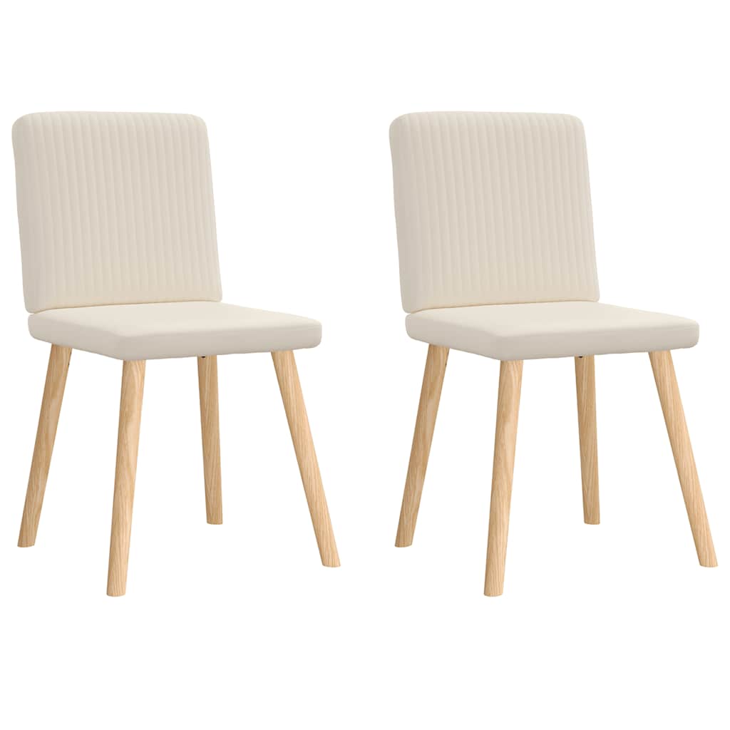 Eetkamerstoelen 2 st linnen