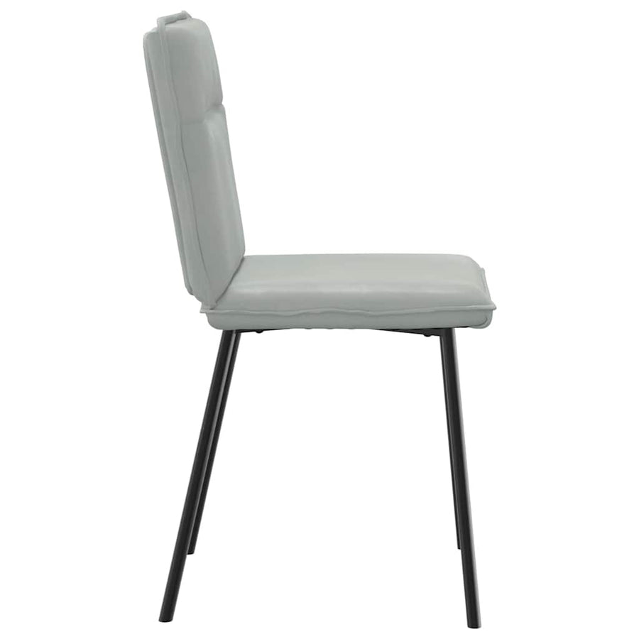 Eetkamerstoelen 2 st fluweel lichtgrijs
